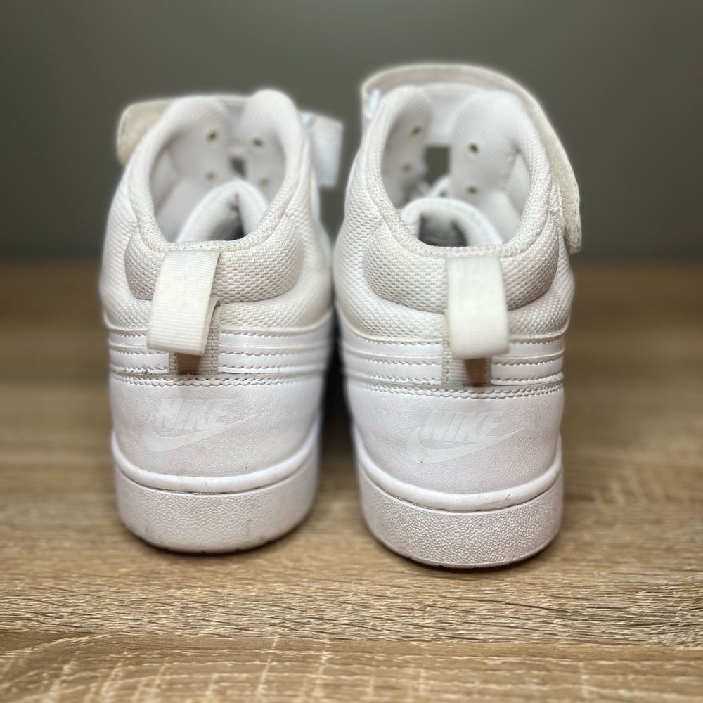 Nike Court Borough Mid 2 White Sneakers Youth 7Y (Women’s 8.5 / Men’s 7) - Picture 6 of 6